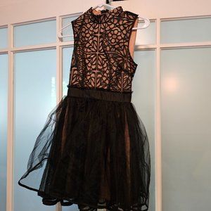 Black & Nude Semi formal dress